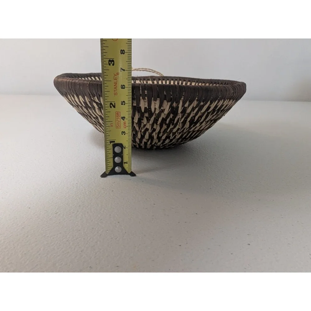 Handwoven Coiled Basket 6.75